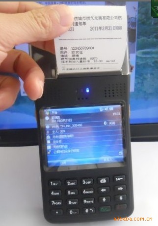 一體打印機(jī) 條碼掃描、非接觸式IC卡讀寫，GPRS移動單據(jù)打印手持POS終端PDA