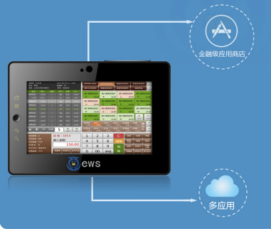 平板POS,可用于商品進(jìn)銷存、餐飲點(diǎn)餐、超市自助購物等