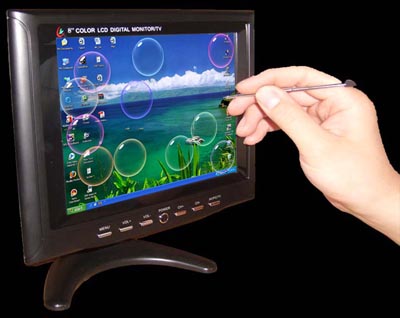 8寸觸摸顯示器VGA+AV+TV